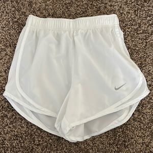 nike white running shorts size small